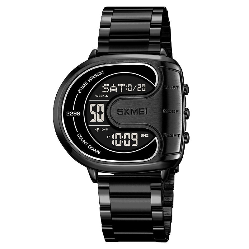 U-shaped Dial Creative Men's Multifunctional Waterproof Electronic Watch