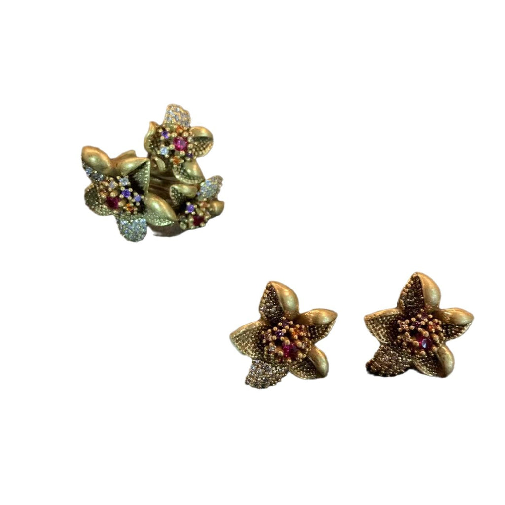 Design A High-end Ring And Earring Set
