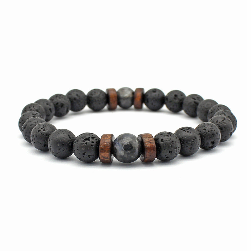 Fashionable And Unique Lava Volcanic Stone Bracelet