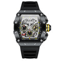 Multifunctional Waterproof Quartz Men's Silicone Band Sport Watch