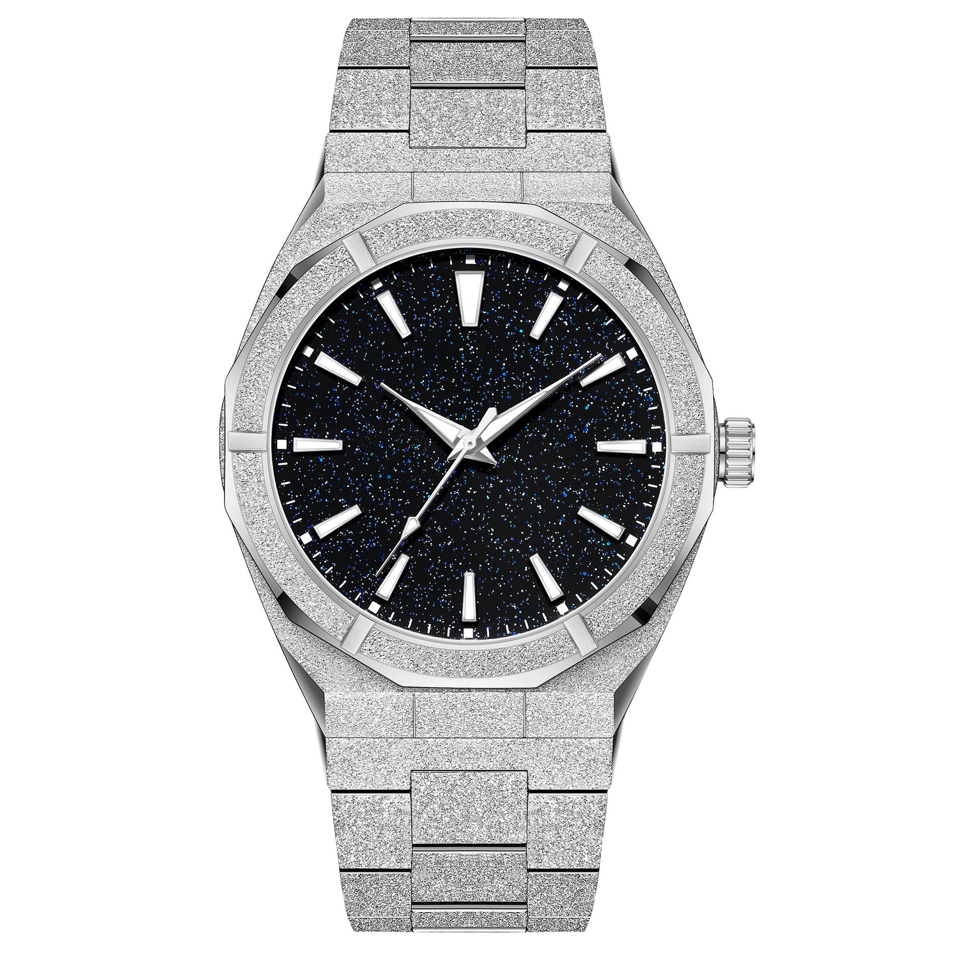 Business Men's Watch Stainless Steel Frosted Stainless Steel With Luminous