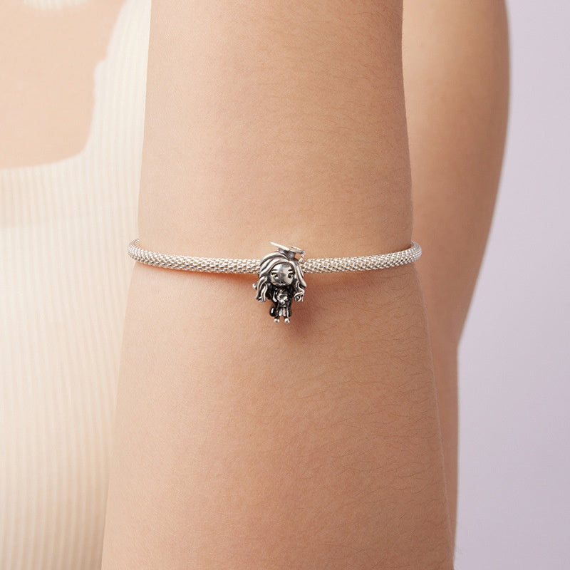 Graduation Season Little Girl Diy Beaded 925 Sterling Silver Beads