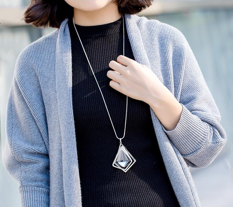 Simple And Fashionable Temperament, All-match Clothing, Long Sweater Chain