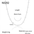 Womens Minimalist Clavicle Necklace Accessory