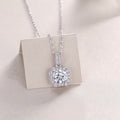 Dawn Light - A Fashionable And Light Luxury Jewelry Pendant Necklace Set With Top-quality Moissanite, S925 Silver Plated Platinum