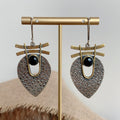 Ladies S925 Silver Handmade Inlaid Crystal Earrings