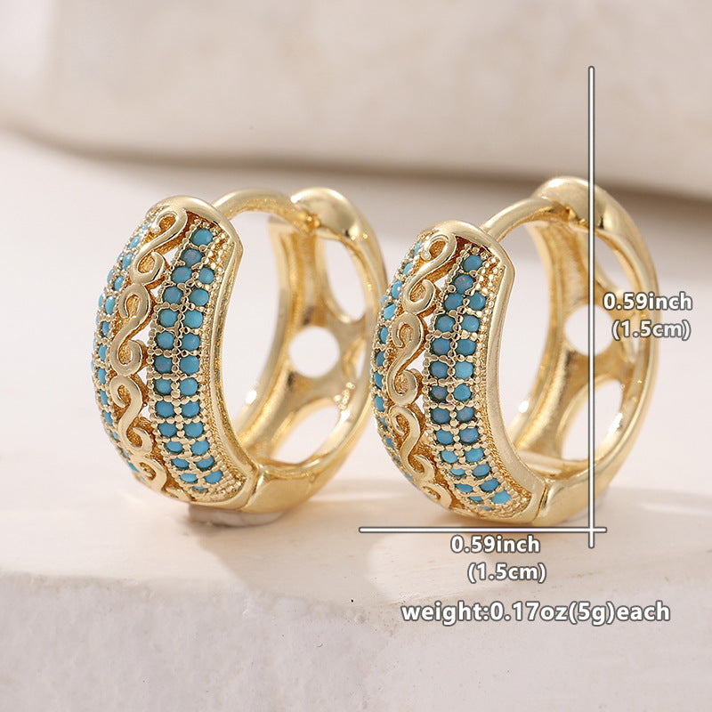 Womens Unique Designer Butterfly Sequin Earrings