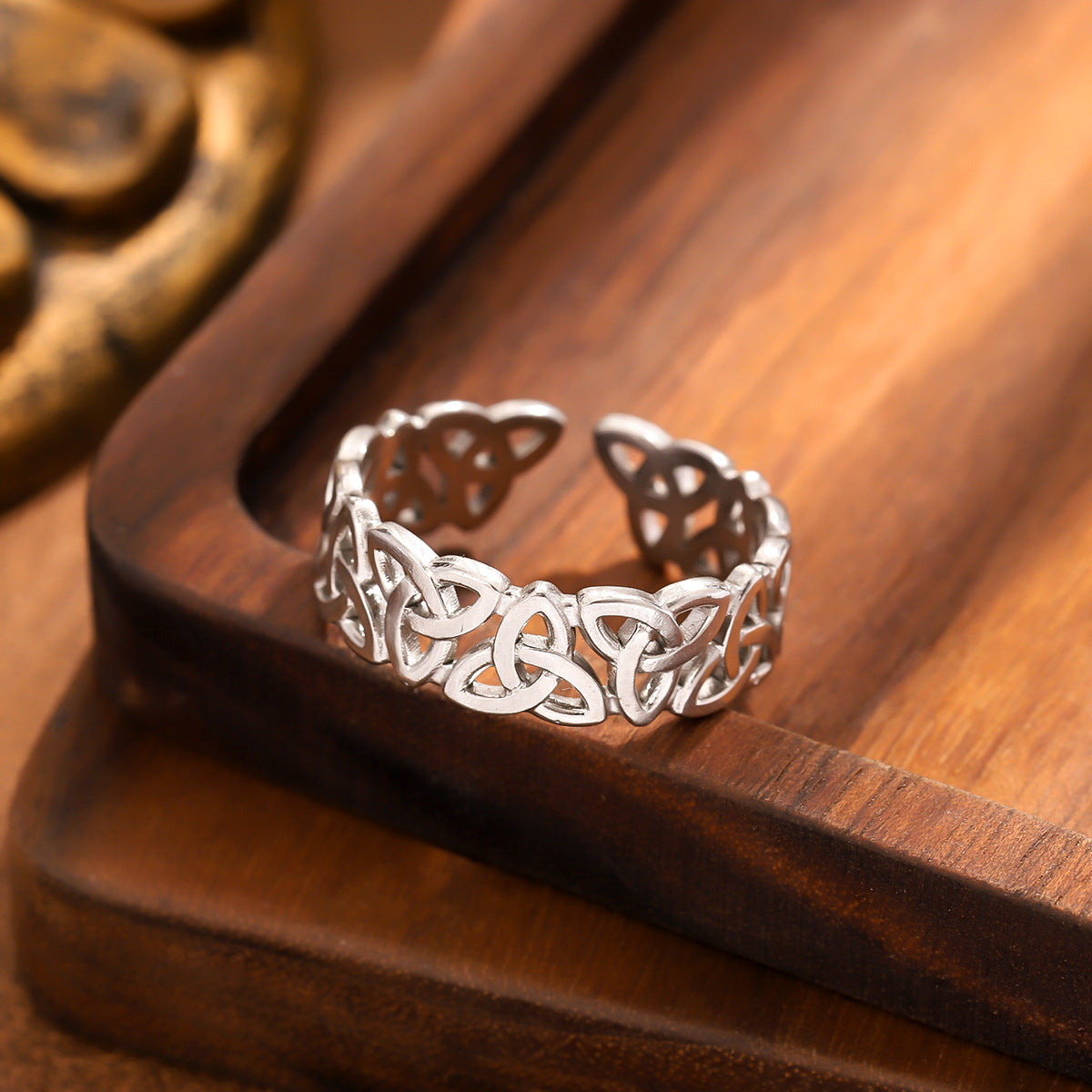 Popular Openwork Multi-style Stainless Steel Rings