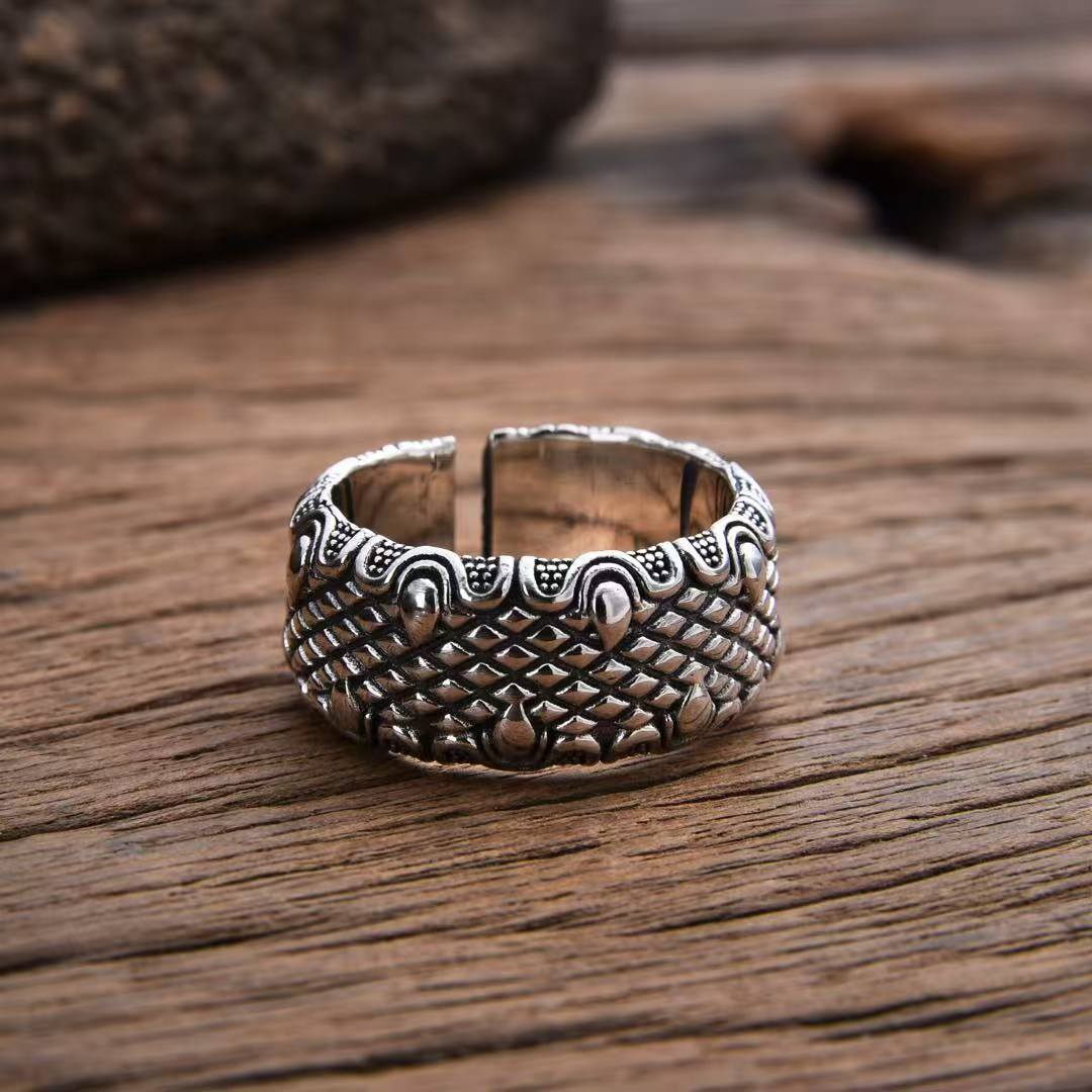 Mens Retro Fashionable Bold Dragon Claw Ring