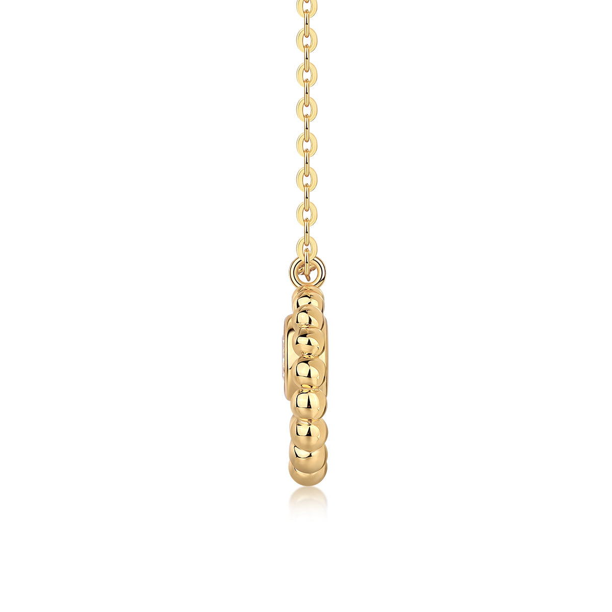 Moon Pearl - A Fashionable And Trendy Necklace Pendant Set With Top-quality Moissanite S925 Silver And Gold-plated. It Can Be Tested With A Diamond Pen