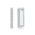 Brave-Top-quality Moissanite S925 Silver And Platinum-plated Stud Earrings, A Fashionable And Trendy Accessory, Can Be Tested With A Diamond Pen