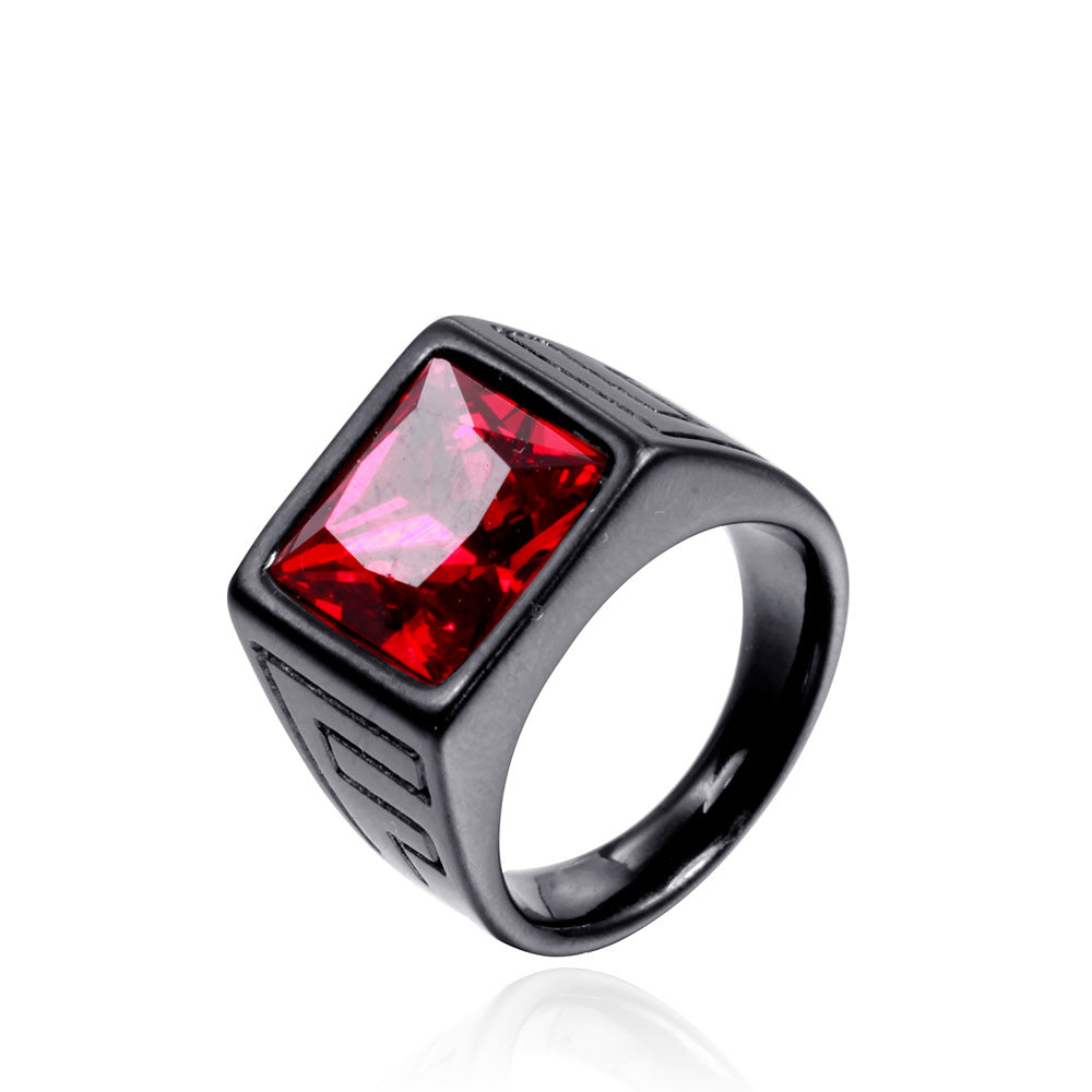 Retro Trendy Men Stainless Steel Ring