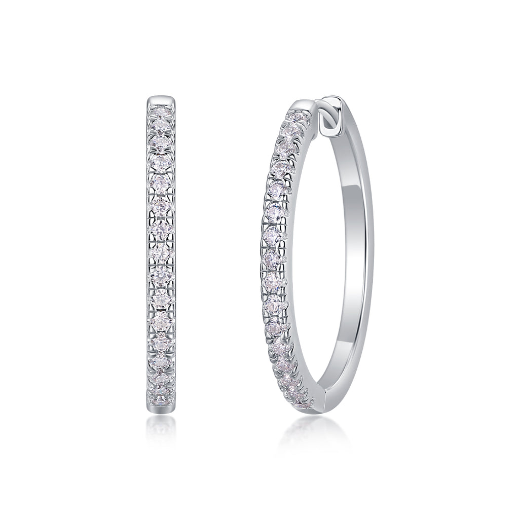 Yuedong Light - Premium Moissanite Luxury Fashion Light Luxury Jewelry Silver Stud Earrings S925 Silver Plated Platinum