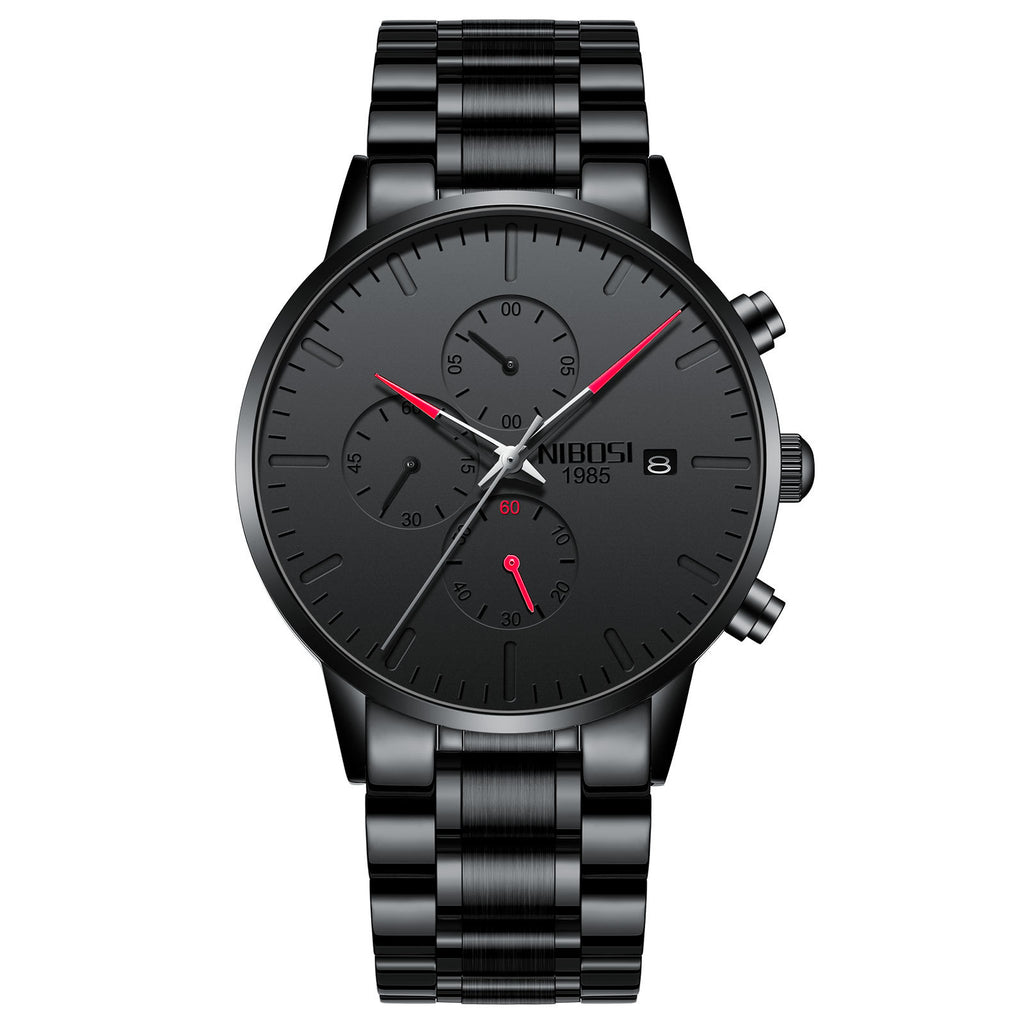 Men's Multi-functional Anti-luminous Quartz Watch