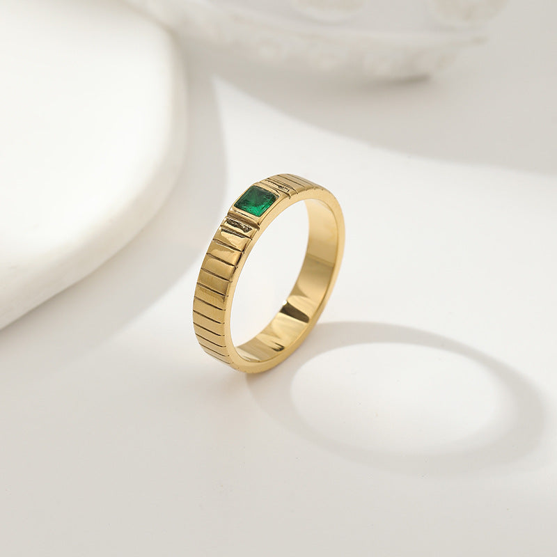 Retro Niche Versatile Unisex Titanium Steel Ring