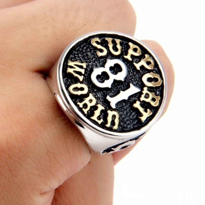 European And American Men's Alloy Rings