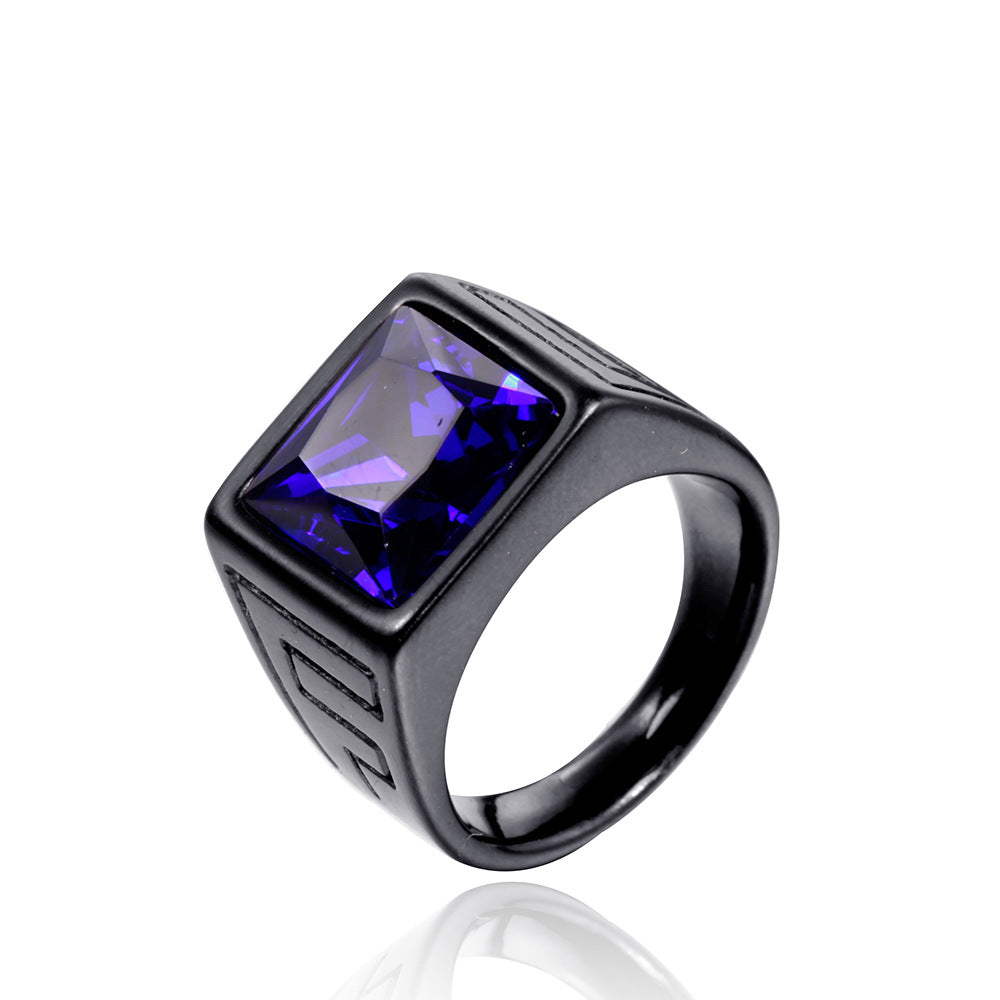 Retro Trendy Men Stainless Steel Ring