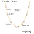 High-end Textured Round Clavicle Necklace
