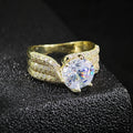 Womens Classic Six-Prong Luxury Ring
