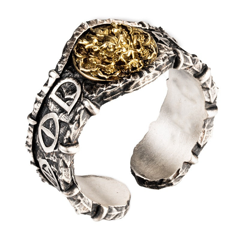 Tianlong Flame Ring For Trendy Men With An Opening