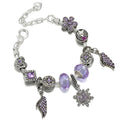 Classic Star And Moon Pendant Bracelet