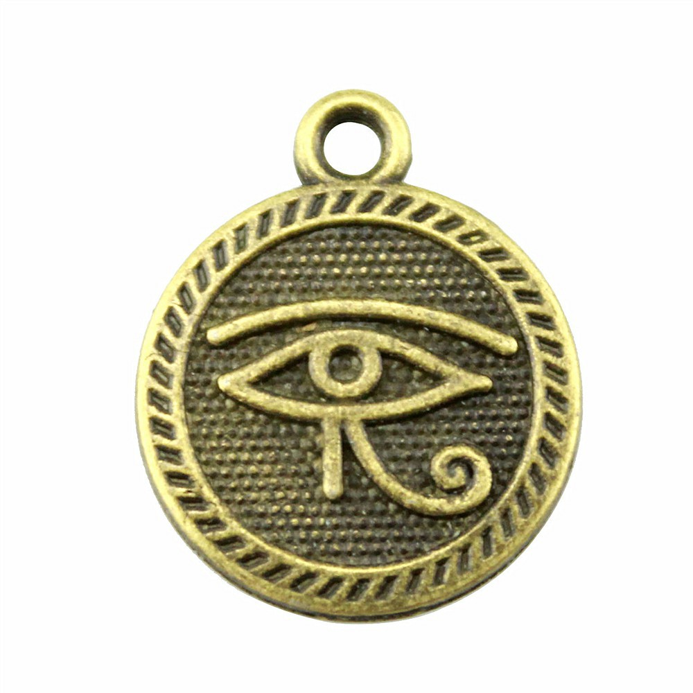 15mm DIY Alloy Accessories Material Double-sided Eye Pendant
